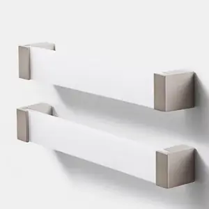 Lot de 2 poignées Blanc "Mulco" L. 20.7 cm