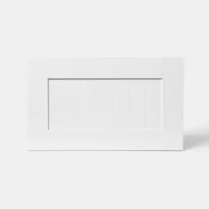 Façade casserolier ou hotte "Alpinia" blanc l.59,7 x h.35,6 cm