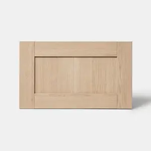 Façade 1 casserolier ou sur-hotte 60cm "Coline" chêne clair - L. 59.7 x H. 35.6cm