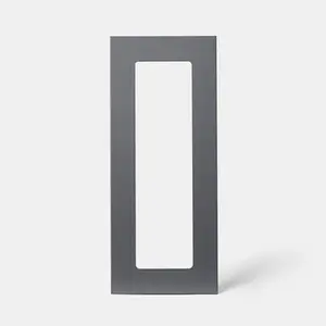 Façade 1 porte vitrée "Stevia" anthracite l.29,7 x h.71,5 cm