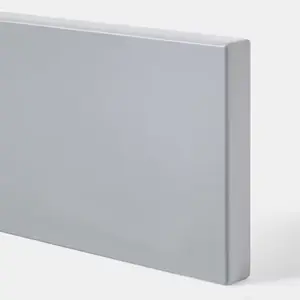 Bandeau four "Alisma" gris laqué l.59,7 x h.11,5 cm