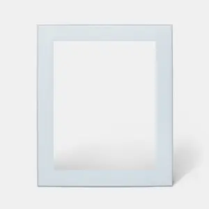 Façade 1 porte vitrée "Winterana" blanc givré l.59,7 x h.71,5 cm