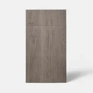 Façade 1 porte + 1 tiroir 40cm "Basilie" chêne gris - L. 39.7 x H. 71.5cm