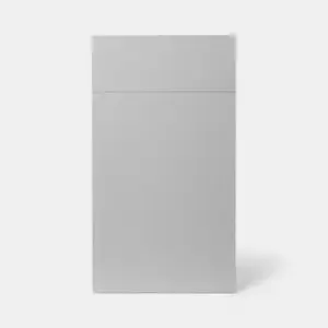 Façade 1 porte + 1 tiroir 40cm "Adèle" gris mat - L. 39.7 x H. 71.5cm