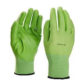Gants enduit nitrile vert Verve - Taille 9 (L)