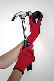 Gants en maille à revêtement latex Site, paquet de 5 - Taille 9 (L)