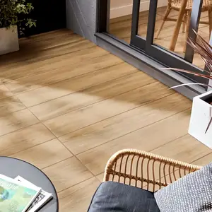 Carrelage de sol intérieur "Woodproject Original" - l. 23,3 x L. 120 cm