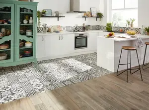 Carrelage de sol intérieur "Vintage Oak" - l. 15 x L. 90 cm