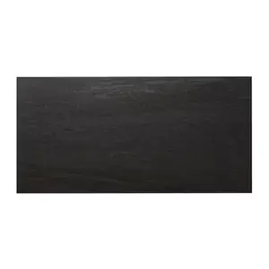 Carrelage de sol intérieur "Natural" gris anthracite - l. 30 x L. 60 cm