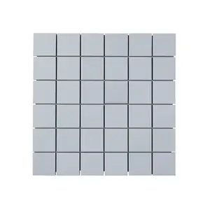Mosaïque "Plain" gris clair - l. 30 x L. 30 cm - Carreaux 5 x 5 mm