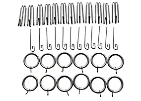 Accessoires de fixation à rideaux GoodHome Athenes argent