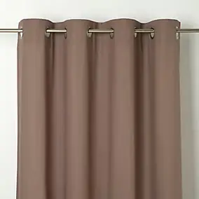 Rideau GoodHome Hiva marron l.140 x H.260 cm