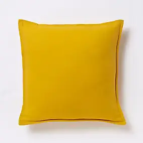 Coussin GoodHome Hiva jaune 45 x 45 cm
