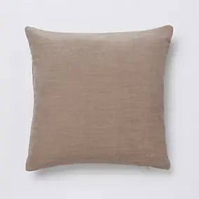 Coussin GoodHome Pahea marron 45 x 45 cm