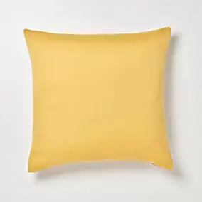 Coussin jaune déhoussable 50 x 50 cm GoodHome Taowa