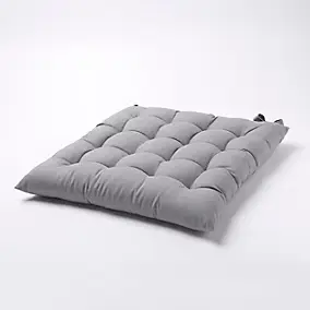 Galette de chaise GoodHome Hiva gris 45 x 45 cm