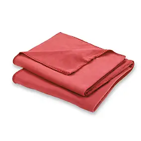 Plaid cocooning rouge L.170 x l.120 cm