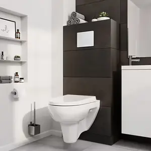 Cuvette WC suspendu sans bride (sans rebord) "Jabi" - NF