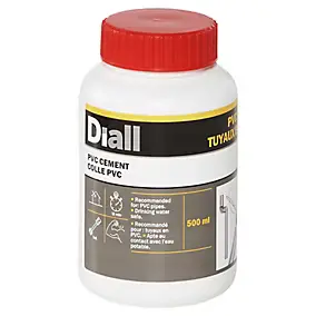 Colle pour PVC et tuyau en PVC Diall 500ml