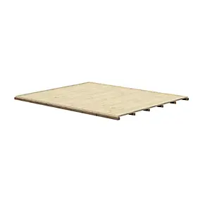Plancher bois naturel pour Abri de jardin Blooma Belaïa de surface intérieure de 10,8m²