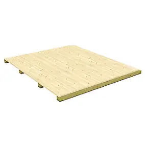 Plancher bois naturel pour Abri de jardin Taman de surface intérieure de 11,24m²