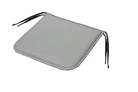 Galette de chaise carrée Cocos gris 38 x 38 cm
