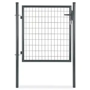 Portillon grillagé gris L. 1 x H. 1 m