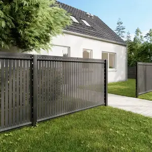 Panneau grillage rigide gris Louga – H. 123 cm