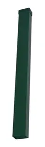 Poteau rectangulaire vert pour grillage H. 1,5 m - section 60 x 40 mm