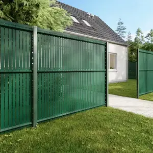 Poteau pour grillage rigide à encoches vert - H. 180 cm