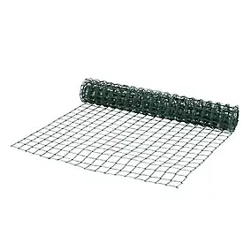 Rouleau de grillage en Acier et PVC vert 50 x 50 mm L.5m h.1m