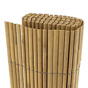 Canisse en bambou fendu teinte naturelle L.300 x H.180 cm, Klikstrom