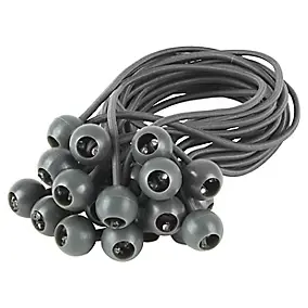 20 fixations BV Blooma grises en plastique et caoutchouc