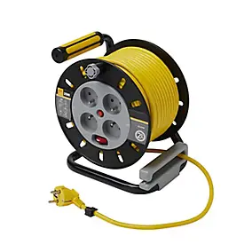 Enrouleur de bricolage Diall HO5VVF 3G1.5mm² 25m