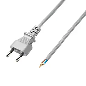 Cordon de lampe avec interrupteur métal Diall 2m