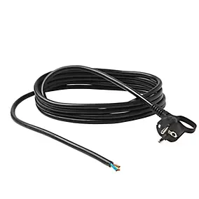 Cordon pour appareil avec mise à la terre Diall H05VVF 3G1.5mm² 16A 3m noir