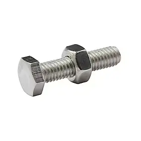 10 boulons tête héxagonale inox 6 x 25 mm