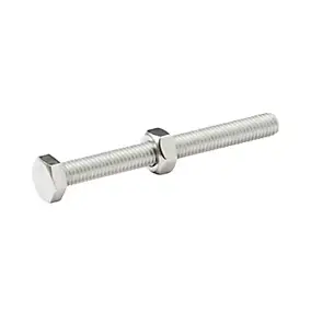 10 boulons tête héxagonale inox 6 x 60 mm