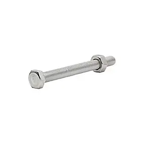 10 boulons tête héxagonale inox 8 x 80 mm