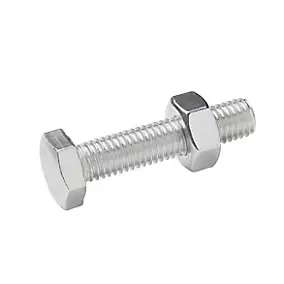 10 boulons tête héxagonale inox 10 x 45 mm