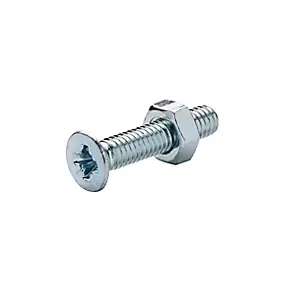 20 vis métaux acier zingué 4 x 20 mm