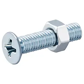 20 vis métaux tête fraisée acier zingué 3 x 16 mm