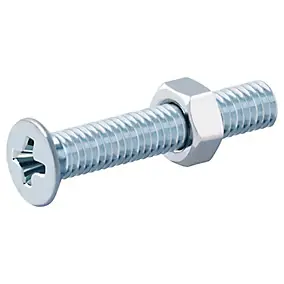 20 vis métaux tête fraisée acier zingué 3 x 20 mm