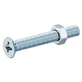20 vis métaux tête fraisée acier zingué 3 x 25 mm