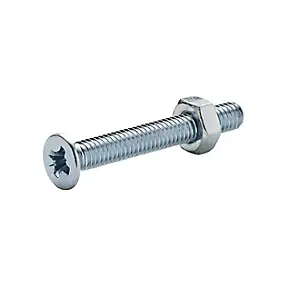 20 vis métaux tête fraisée acier zingué 4 x 30 mm
