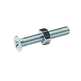 20 vis métaux tête fraisée acier zingué 6 x 40 mm