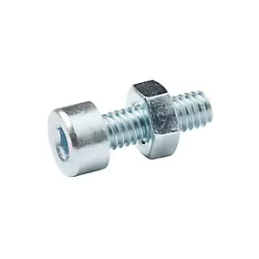 20 boulons tête cylindrique acier zingué 4 x 12 mm