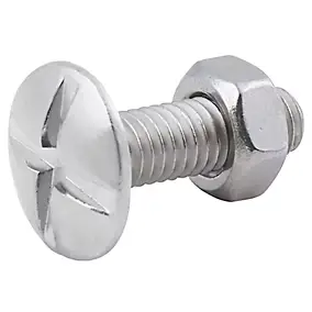 10 boulons poêlier inox A2 6 x 20 mm