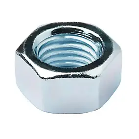 Écrous hexagonaux en acier zingué ø 16 - 10 pièces