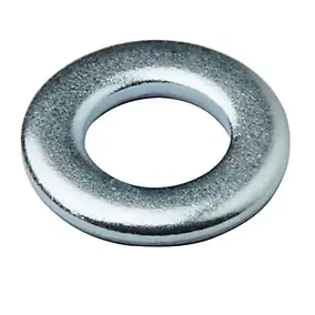 Rondelles plates moyennes en acier au carbone ø 6mm - 20 pièces